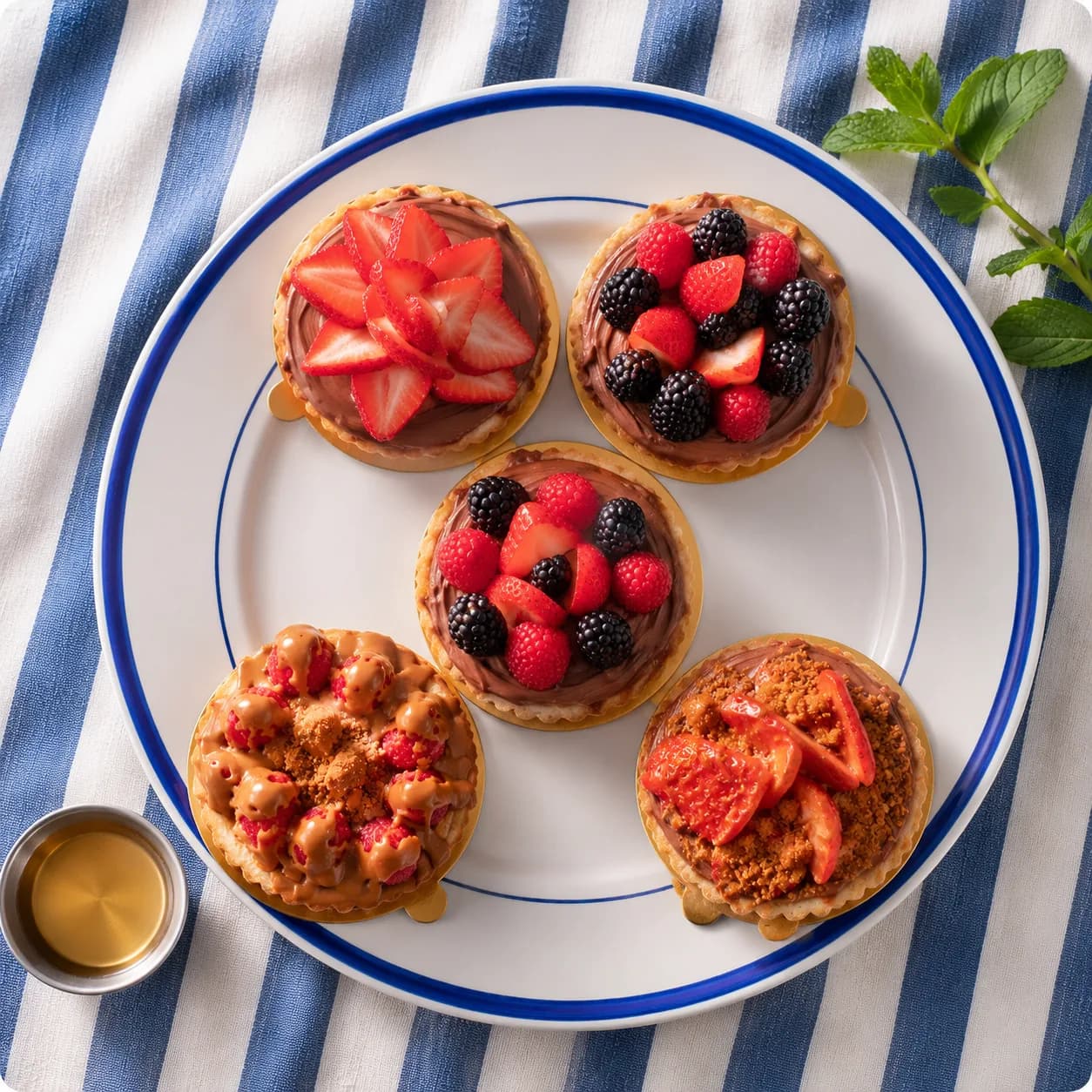 Kunafa Strawberry Tart