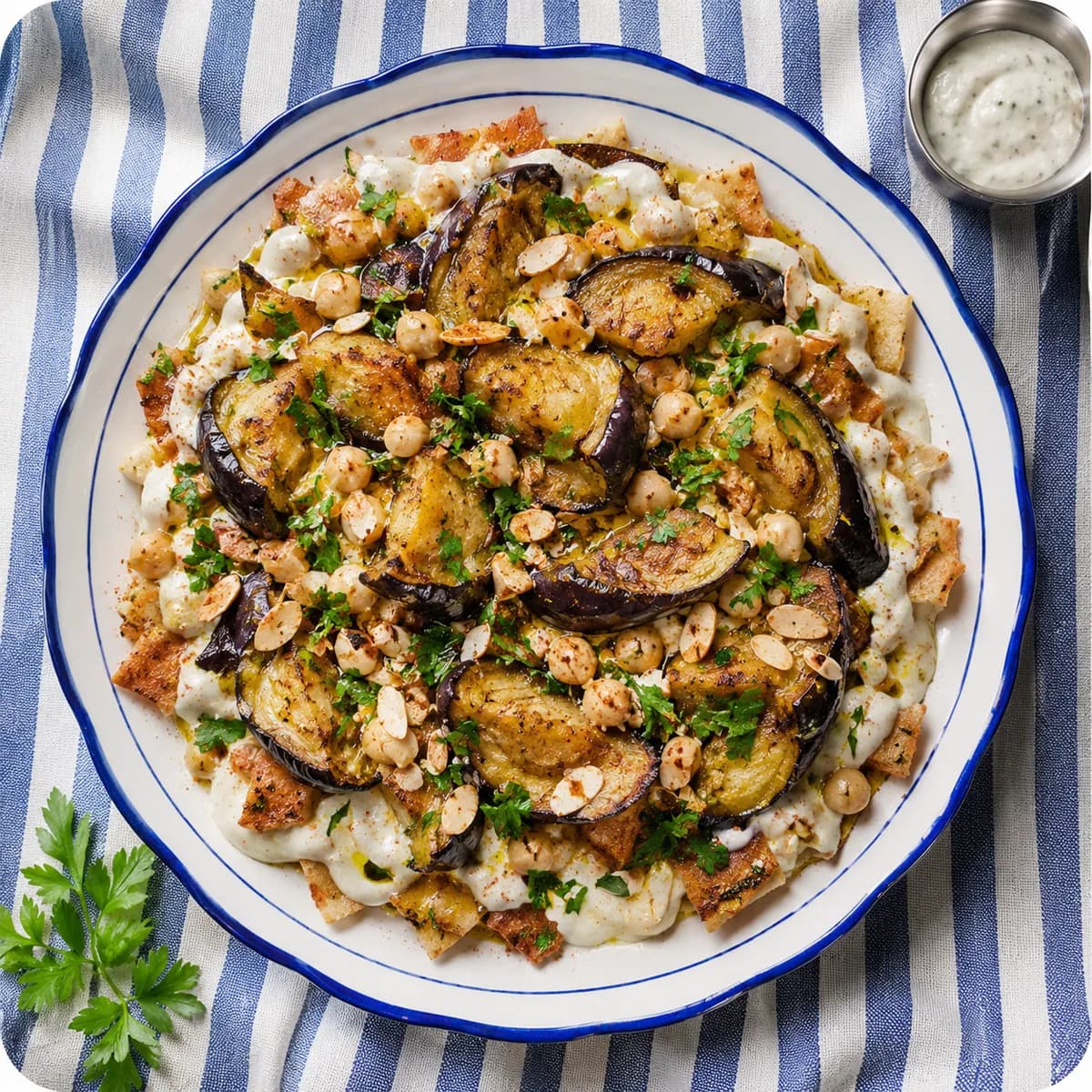 Eggplant Fatteh