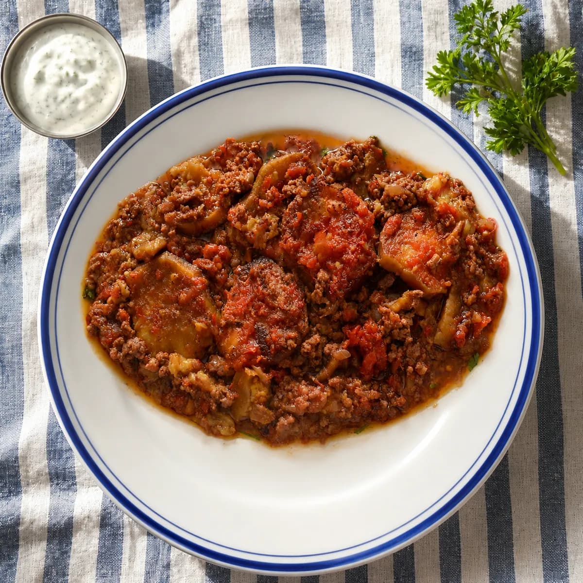 Egyptian Moussaka with Ground Beef