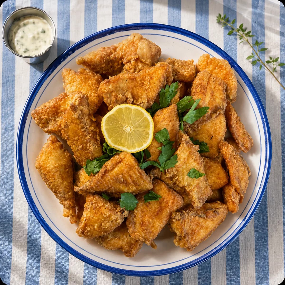 fried tilapia fillets