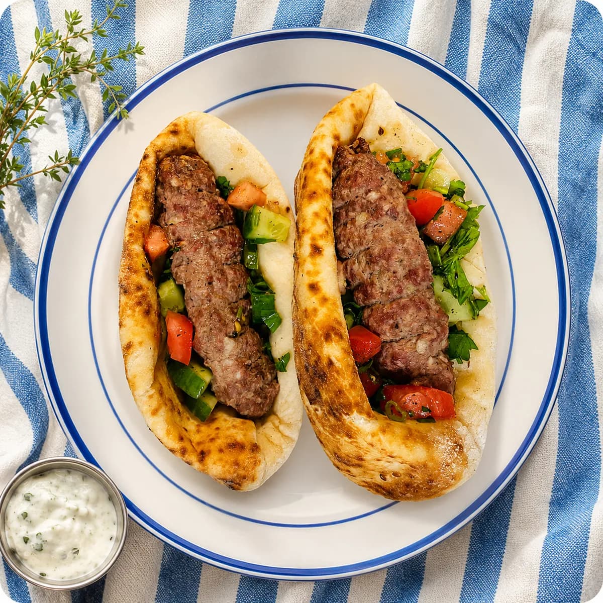 Grilled Kofta Sandwiches