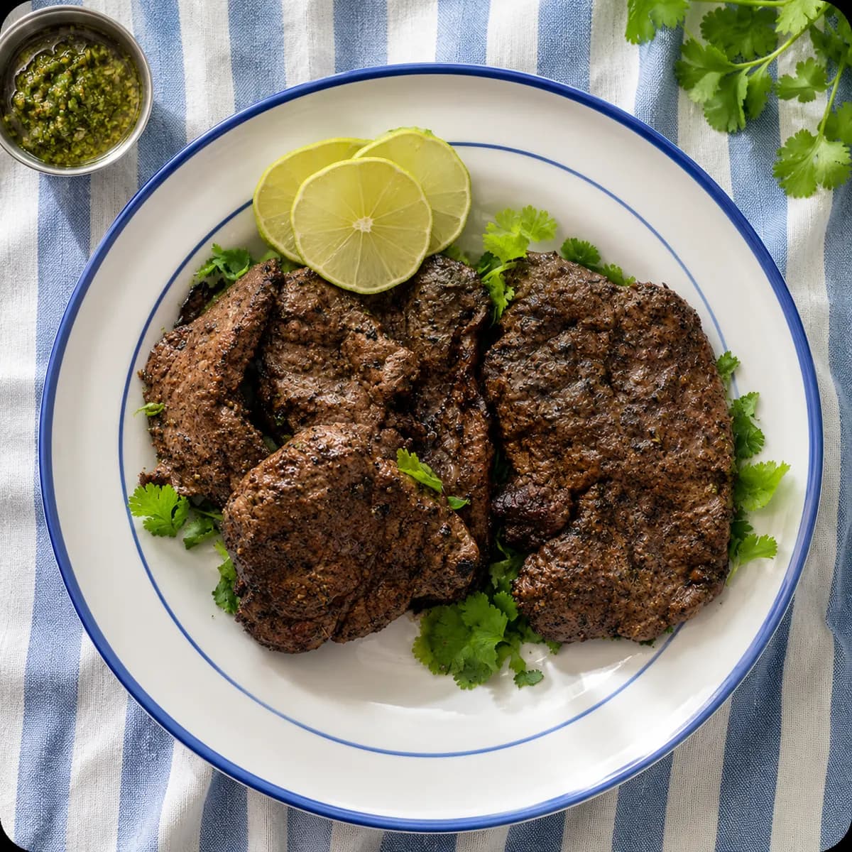 Grilled liver