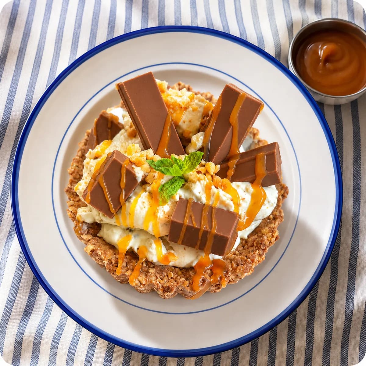 kitkat ice cream tart