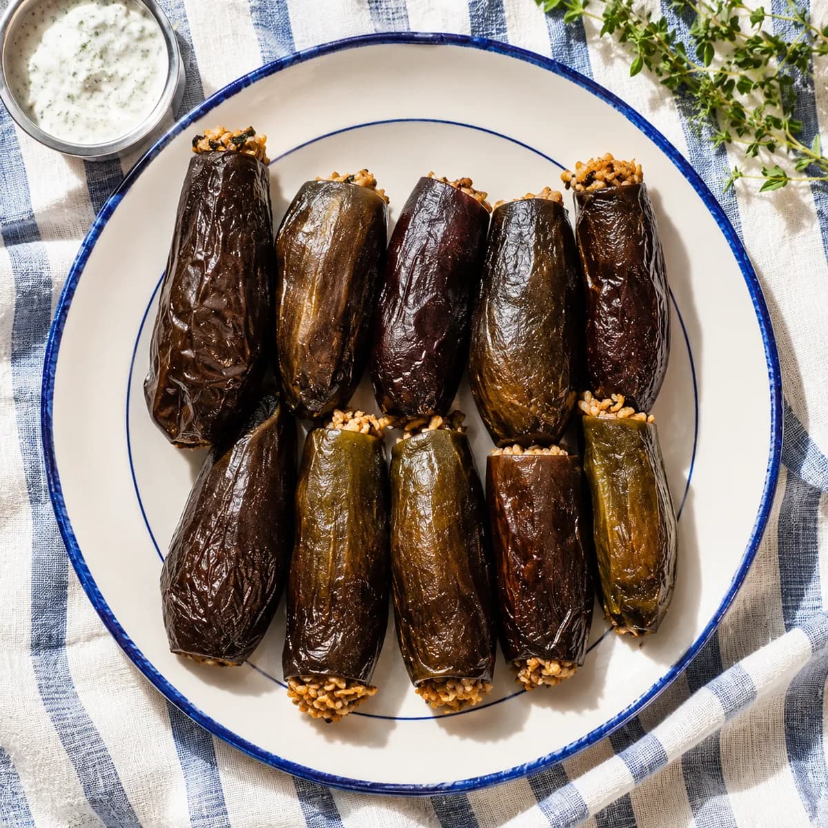 Mahashi stuffed Eggplants
