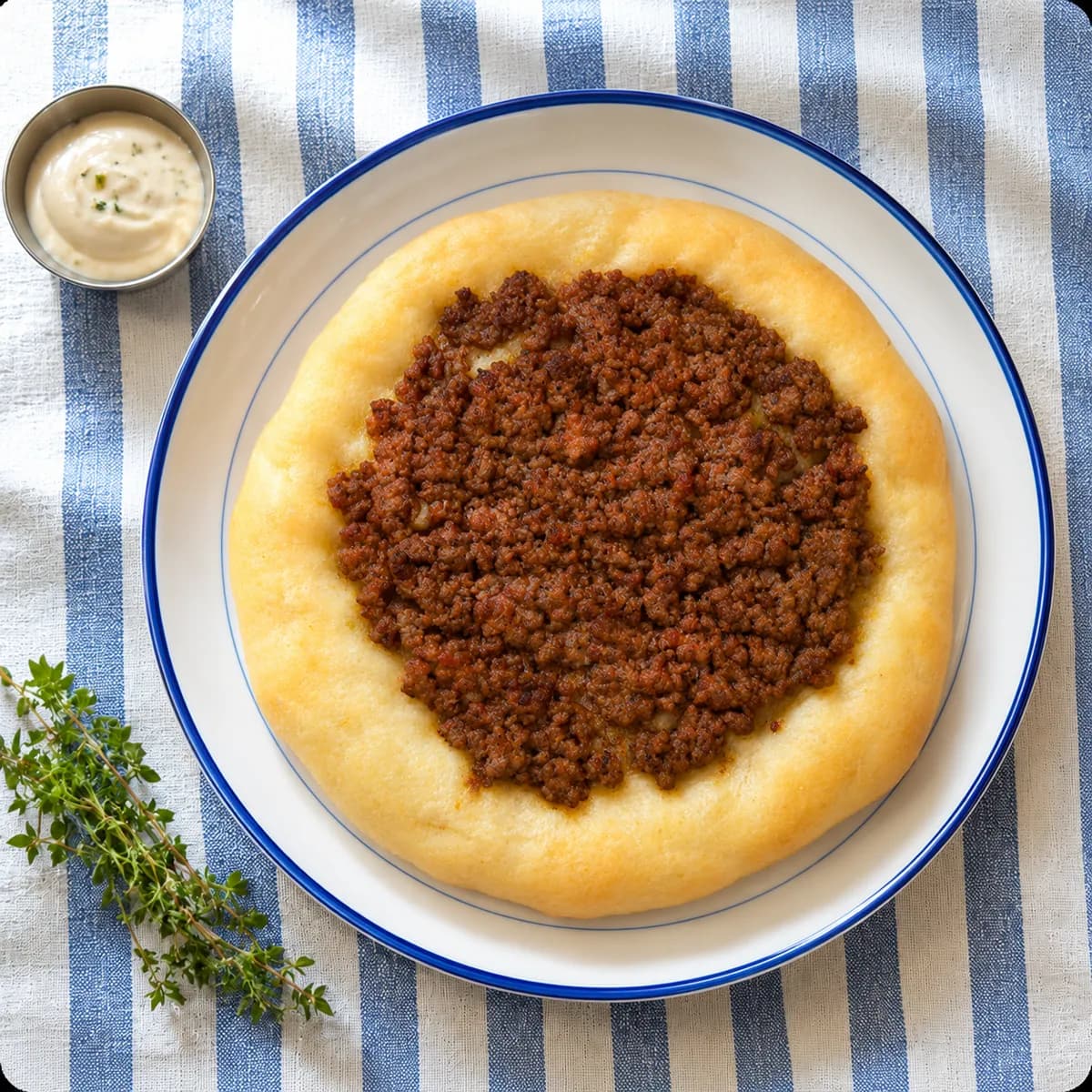 Meat manakish
