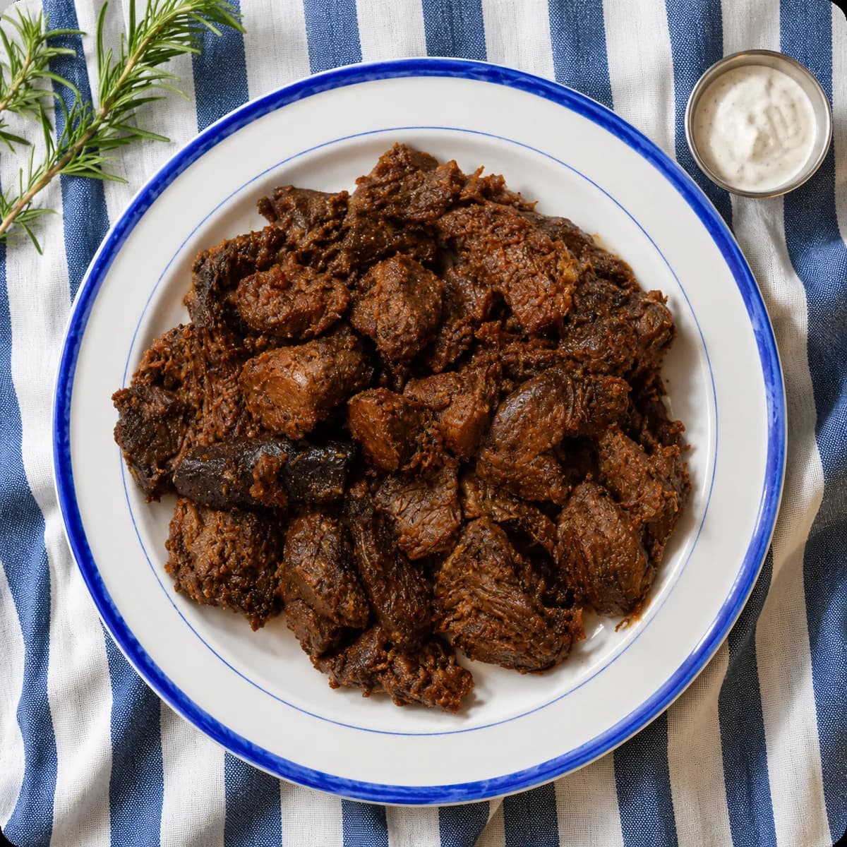 Meat with onions