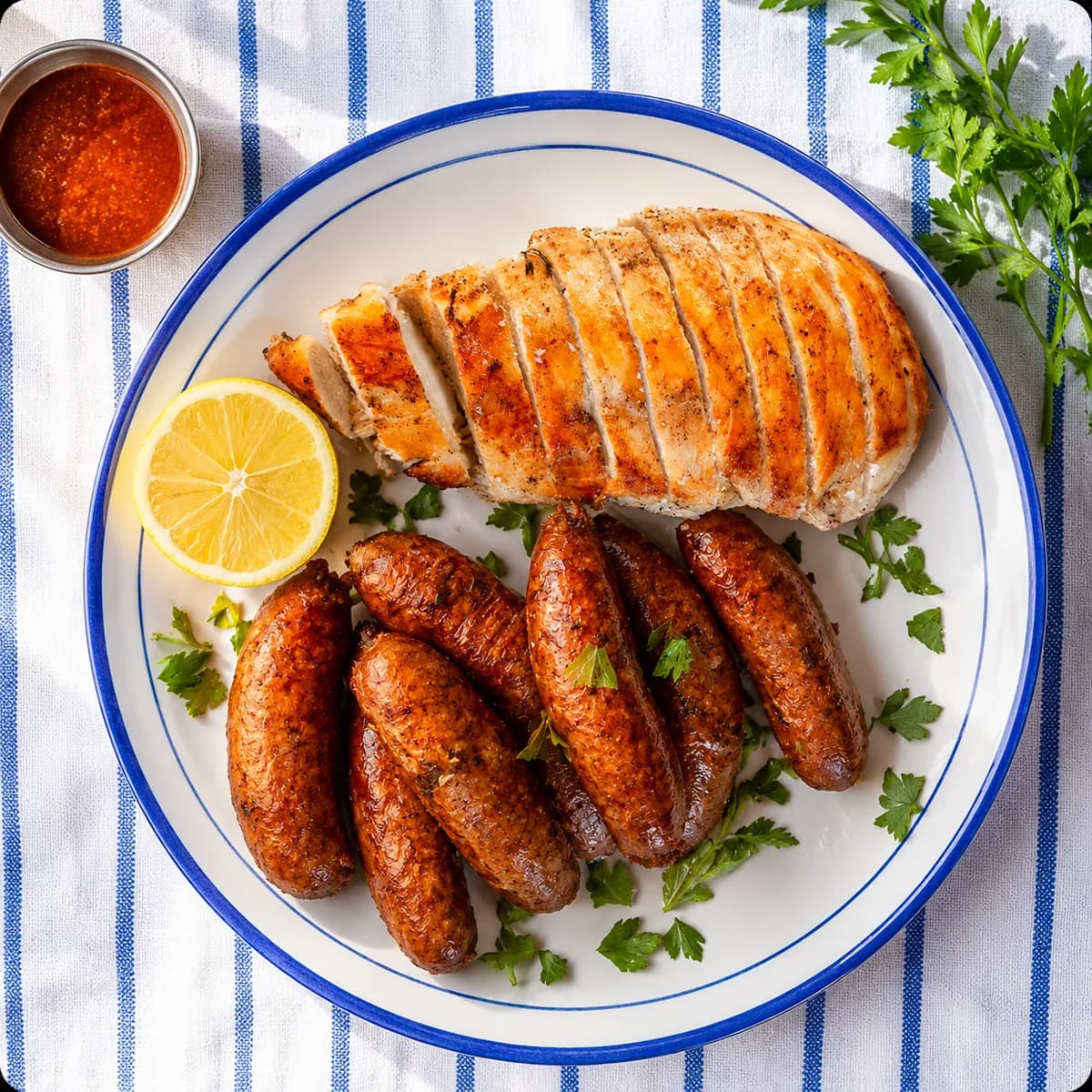 Mombar with Grilled Chicken Breast