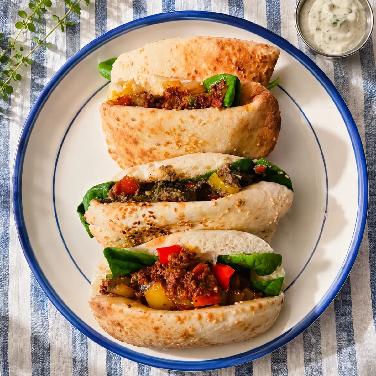 Oriental Sandwiches with shami bread