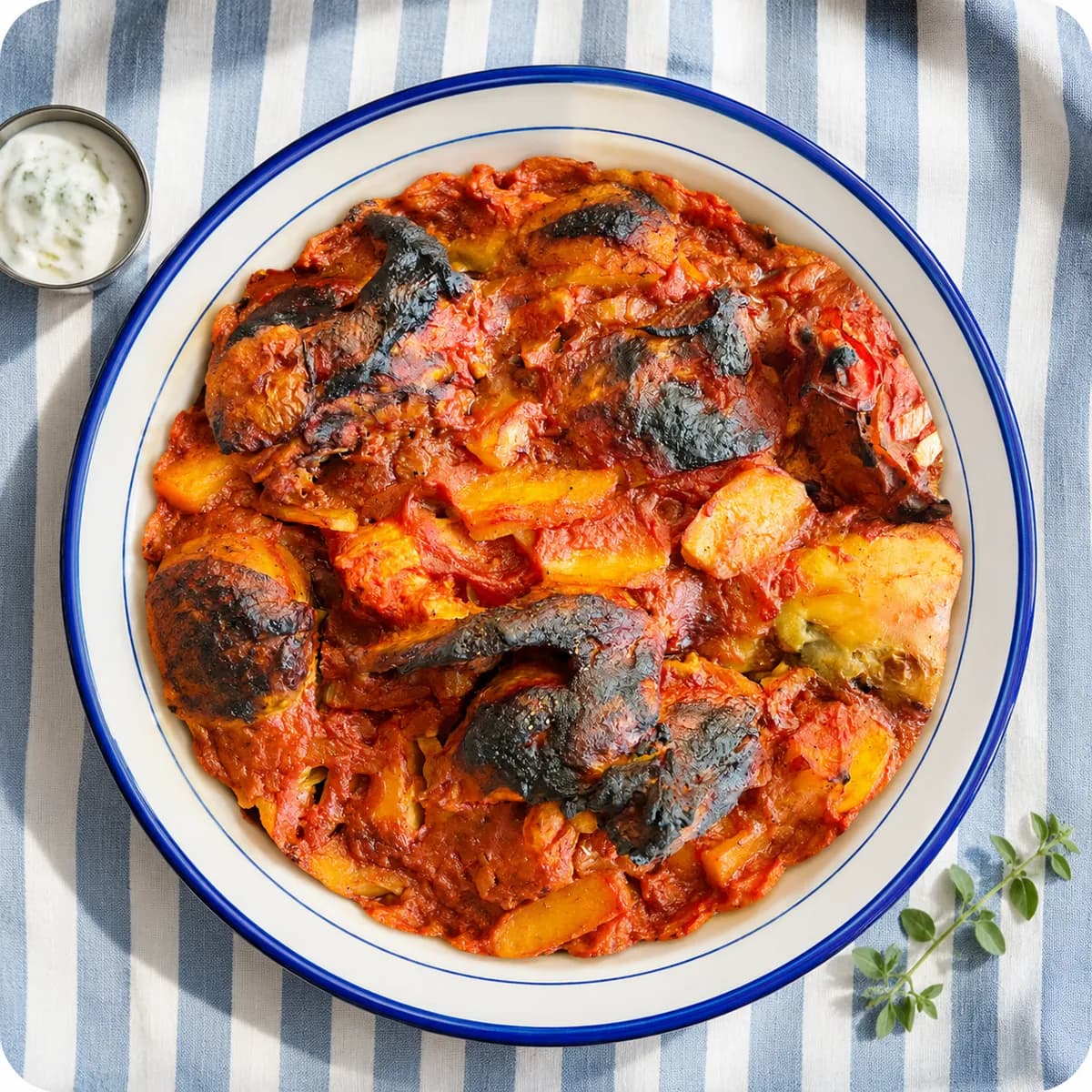 Potatoes with chicken