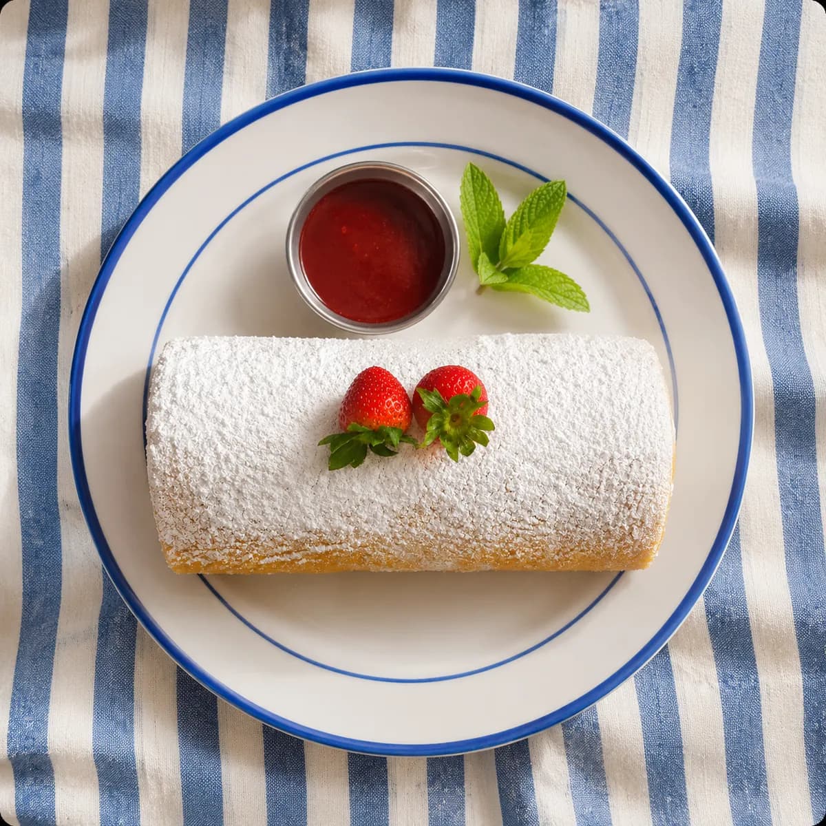 STRAWBERRIES CAKE ROLL
