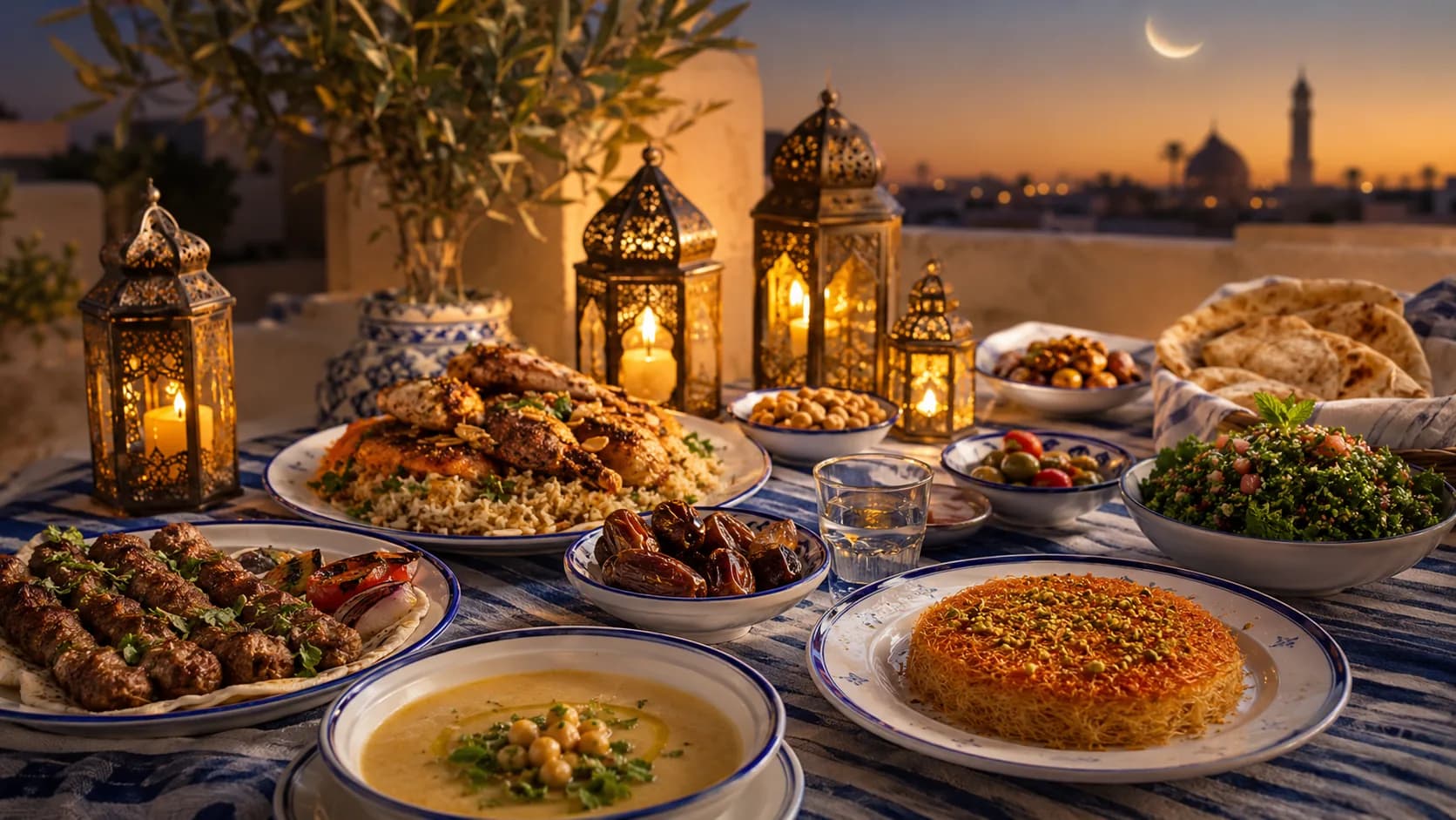Iftar, desserts, and special menus.
