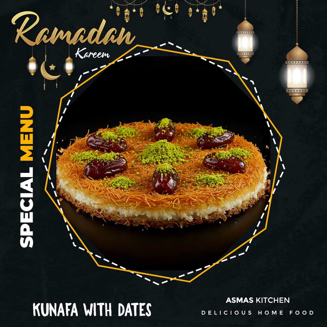 Kunafa with dates