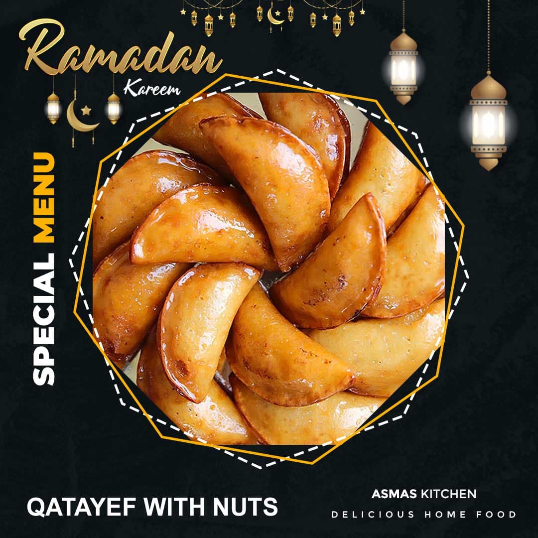 Qatayef with Nuts