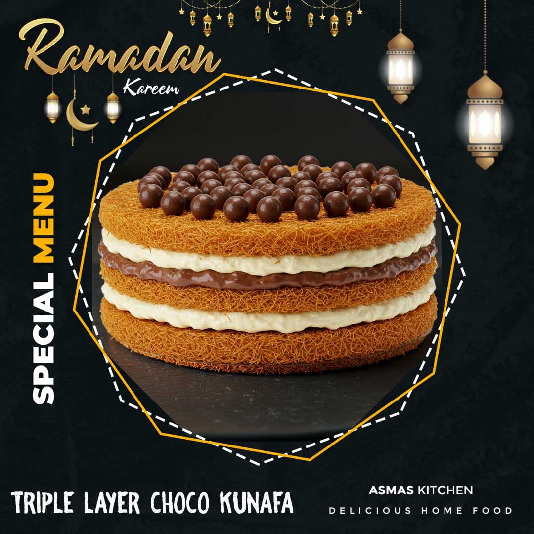 Triple Layer Choco Kunafa